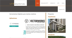 Desktop Screenshot of lfrarquitectura.com