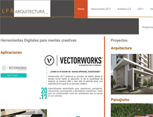 Tablet Screenshot of lfrarquitectura.com